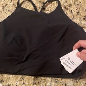Lululemon FLOW Y Wrap-Front High Neck Bra Size 12